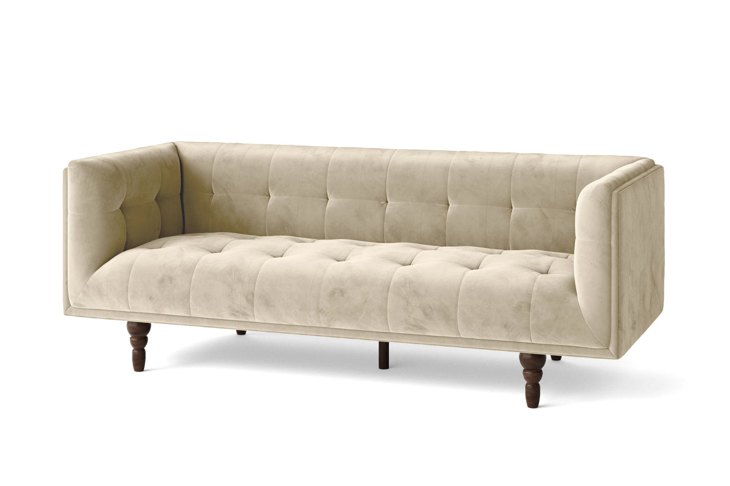 Nahant 3 Seater Sofa Cream Velvet