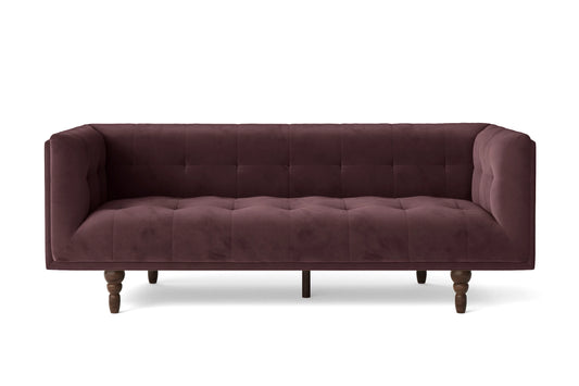 Nahant 3 Seater Sofa Grape Velvet