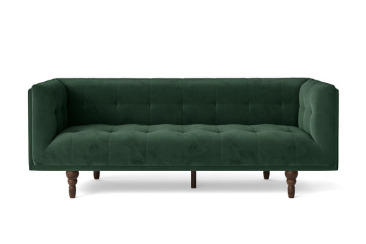 Nahant 3 Seater Sofa Green Velvet