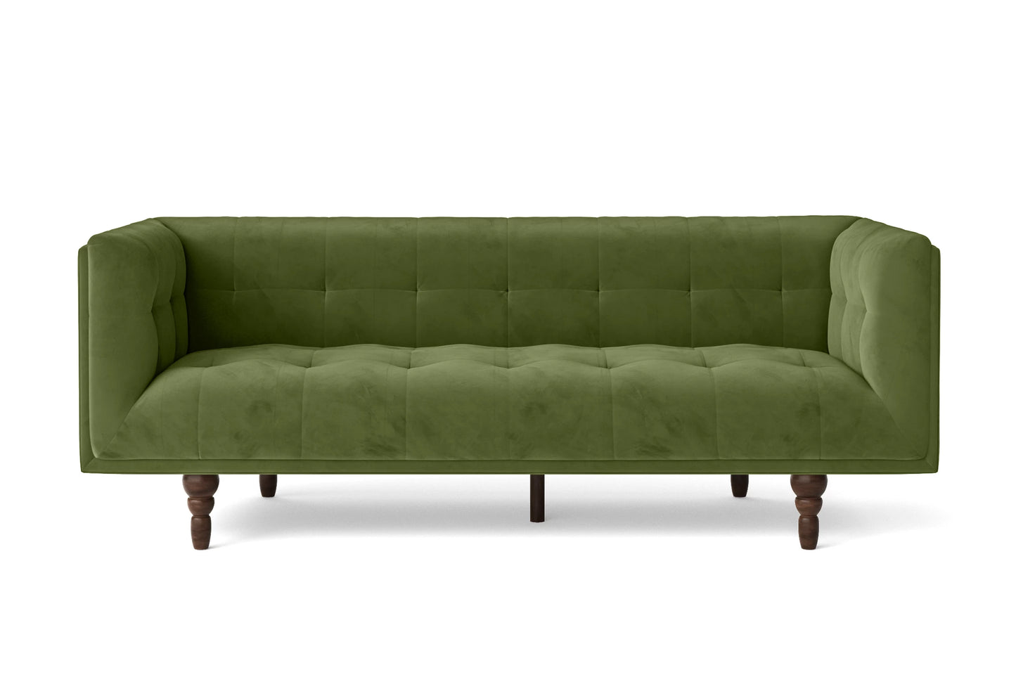 Nahant 3 Seater Sofa Lime Velvet