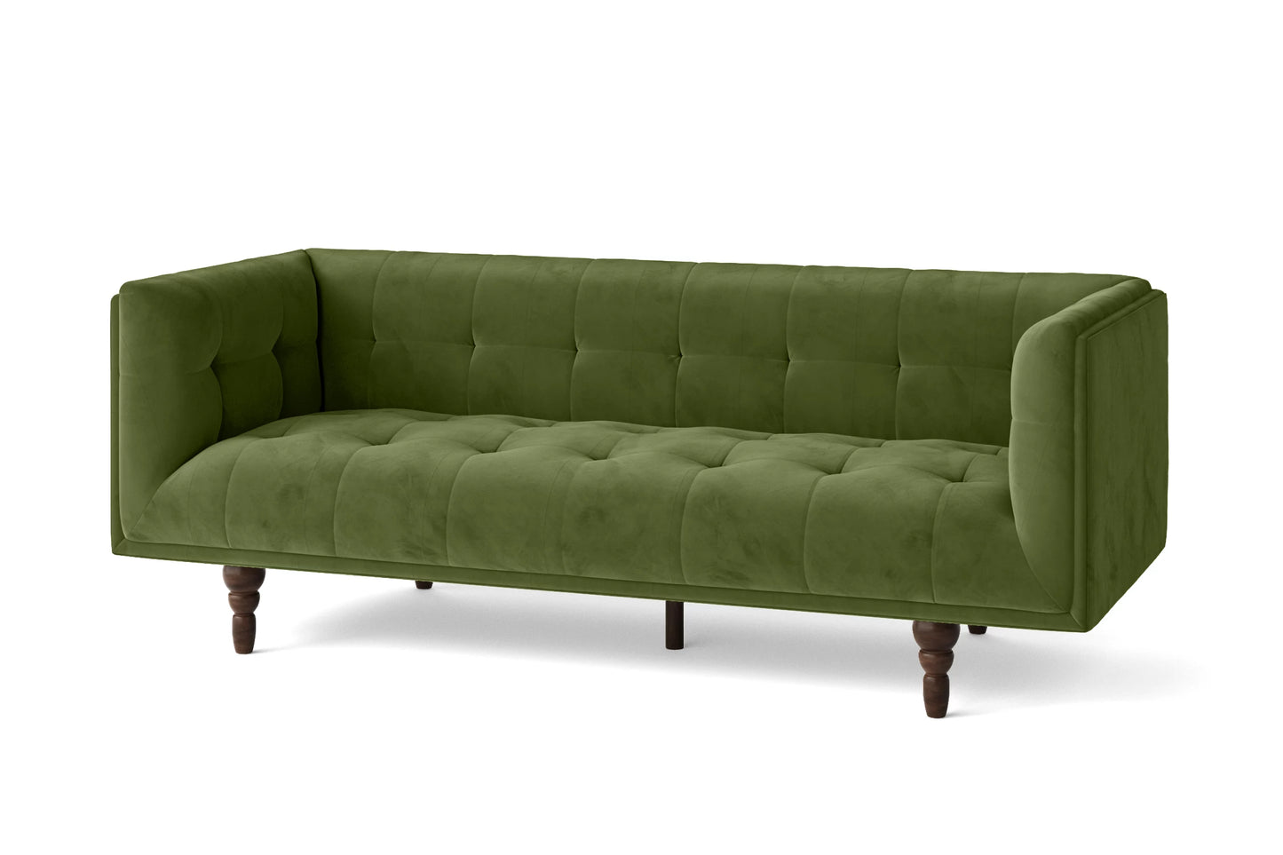 Nahant 3 Seater Sofa Lime Velvet