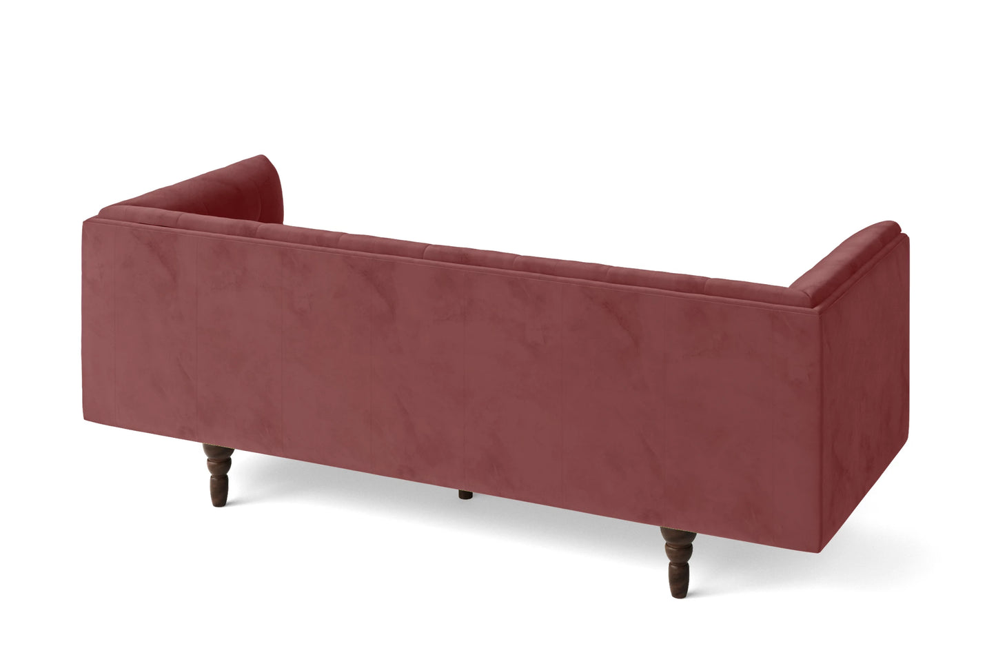 Nahant 3 Seater Sofa Pink Velvet