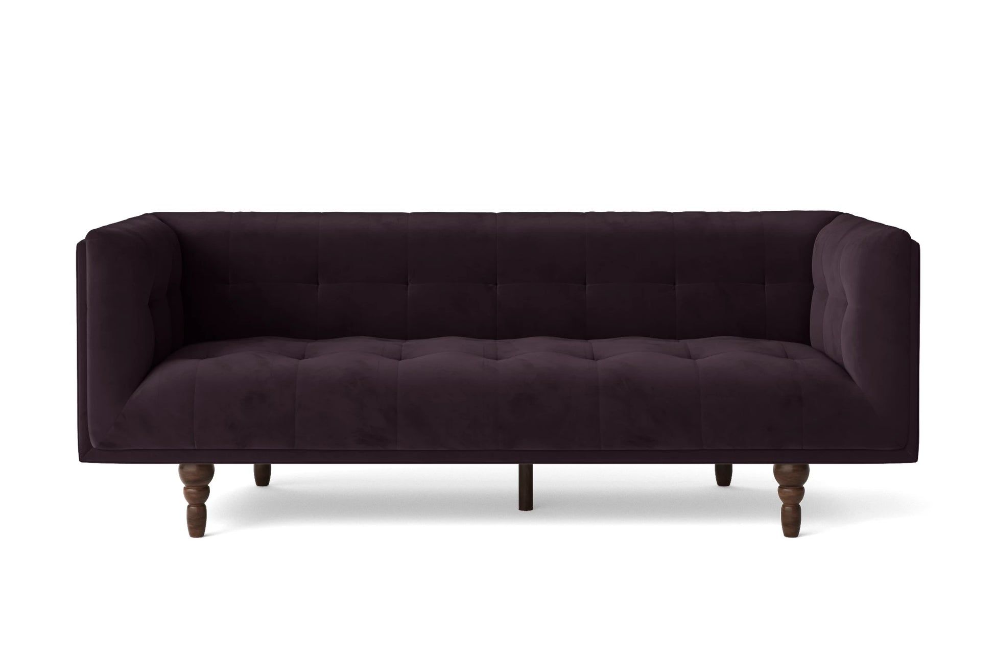 Nahant 3 Seater Sofa Purple Velvet