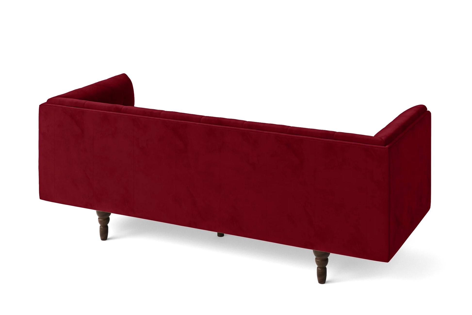 Nahant 3 Seater Sofa Red Velvet