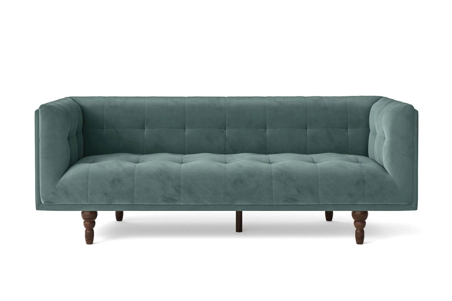 Nahant 3 Seater Sofa Teal Velvet