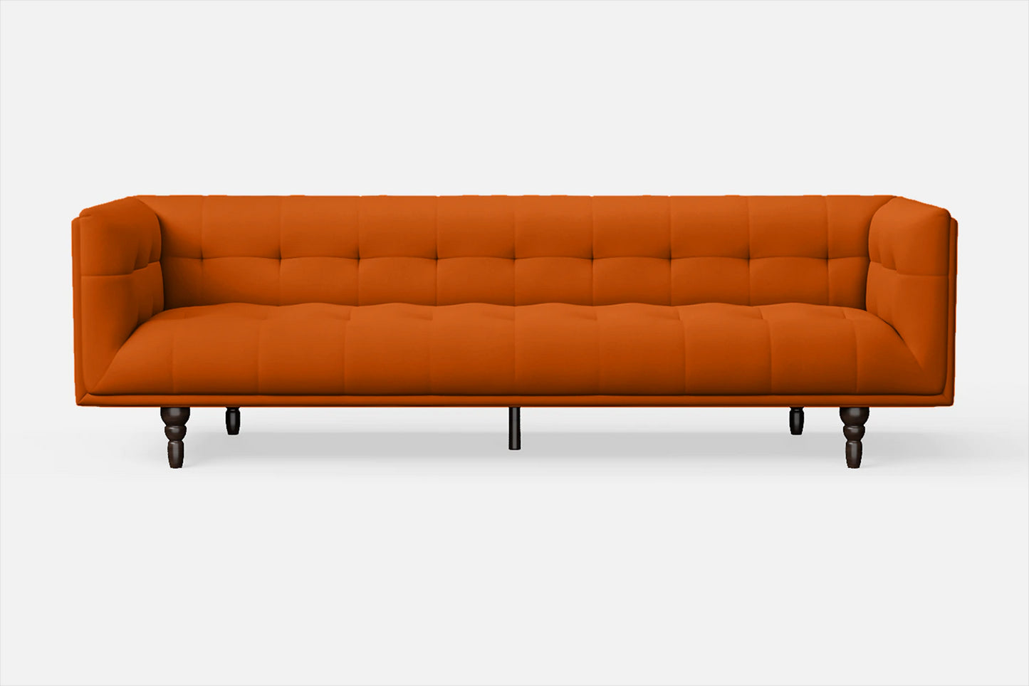 Nahant 4 Seater Sofa Orange Leather