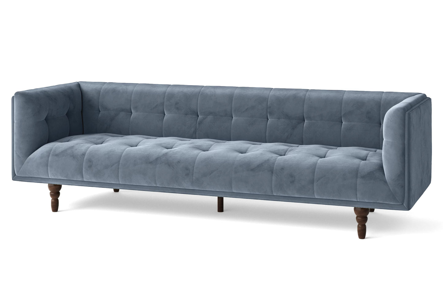 Nahant 4 Seater Sofa Baby Blue Velvet