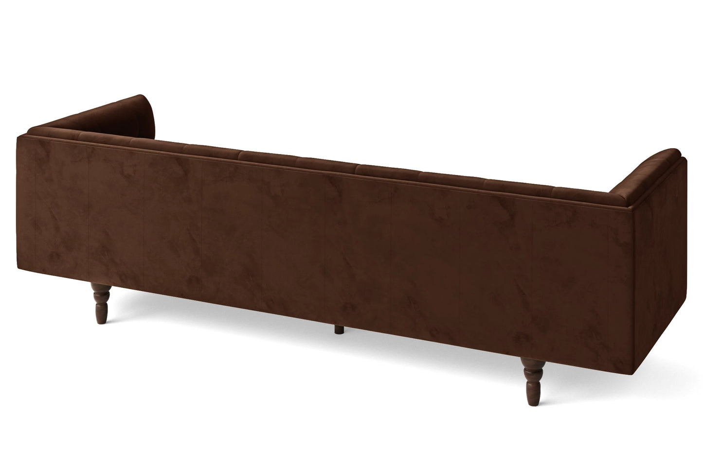 Nahant 4 Seater Sofa Coffee Brown Velvet