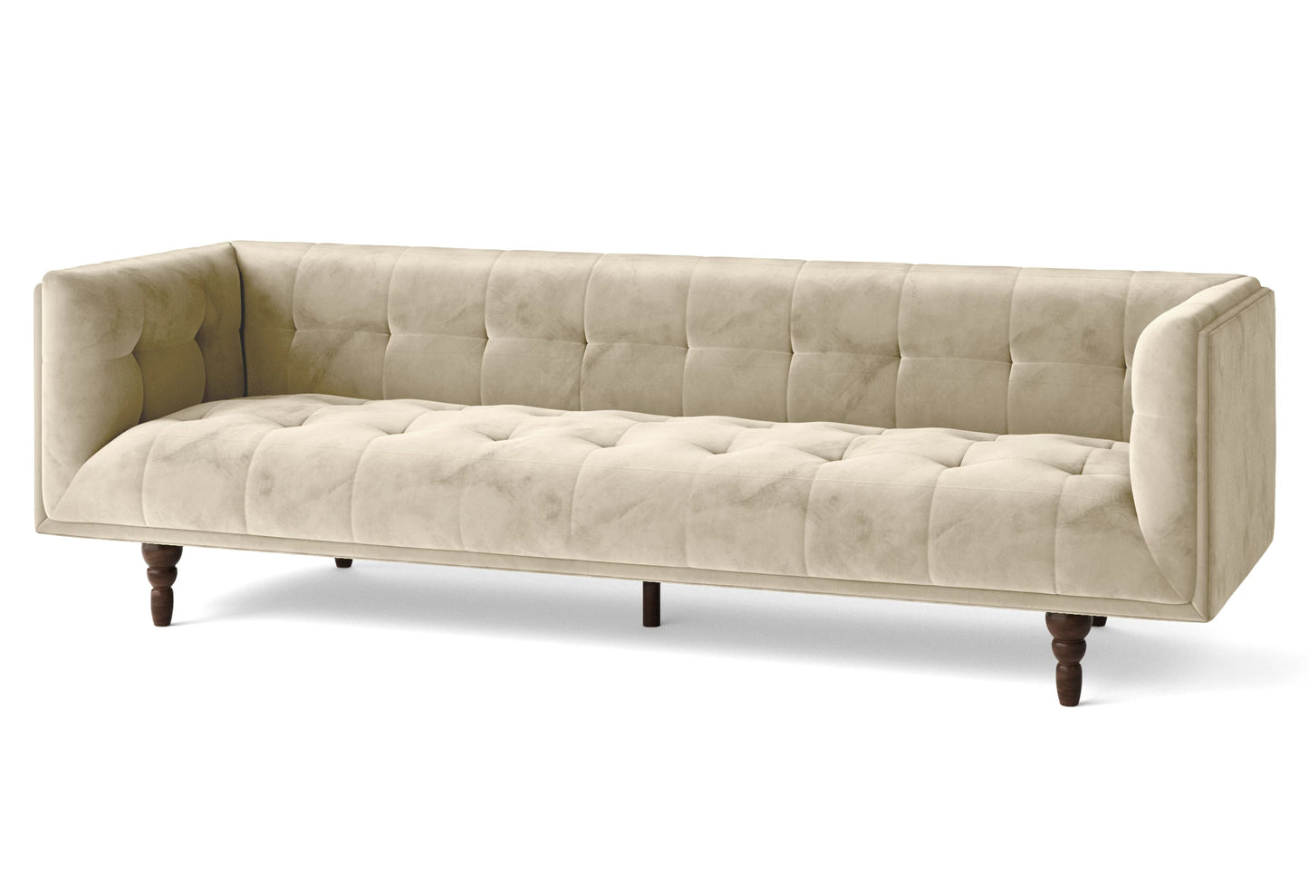 Nahant 4 Seater Sofa Cream Velvet