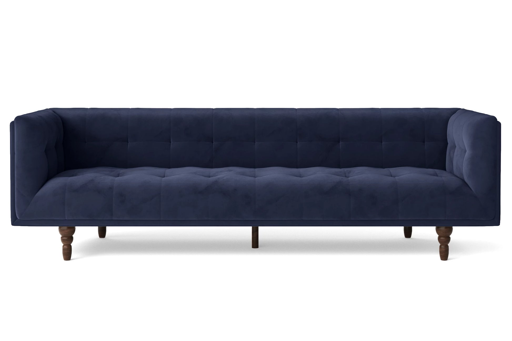 Nahant 4 Seater Sofa Dark Blue Velvet