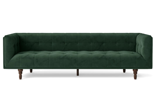 Nahant 4 Seater Sofa Green Velvet