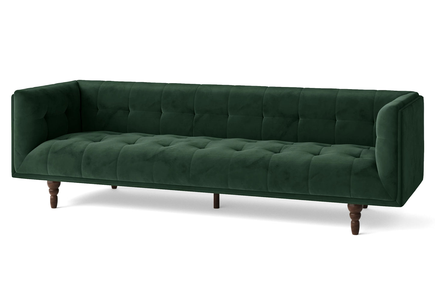 Nahant 4 Seater Sofa Green Velvet