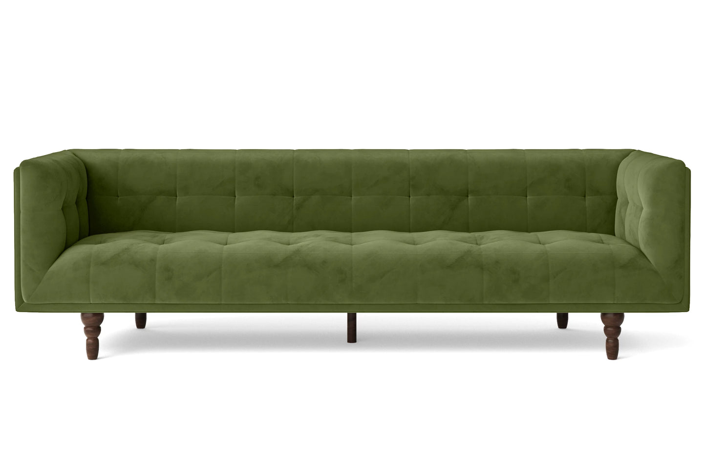 Nahant 4 Seater Sofa Lime Velvet