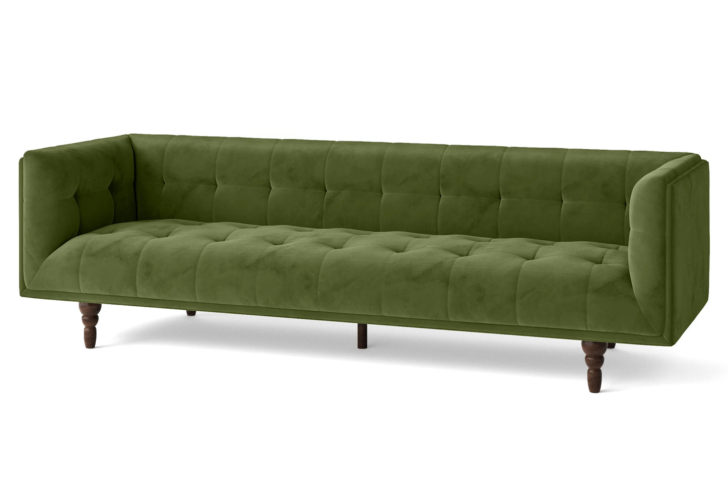 Nahant 4 Seater Sofa Lime Velvet