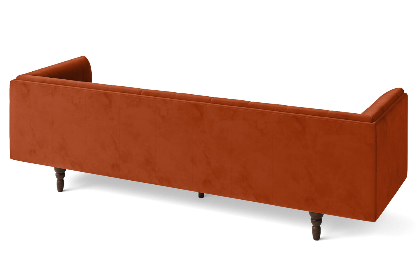 Nahant 4 Seater Sofa Orange Velvet