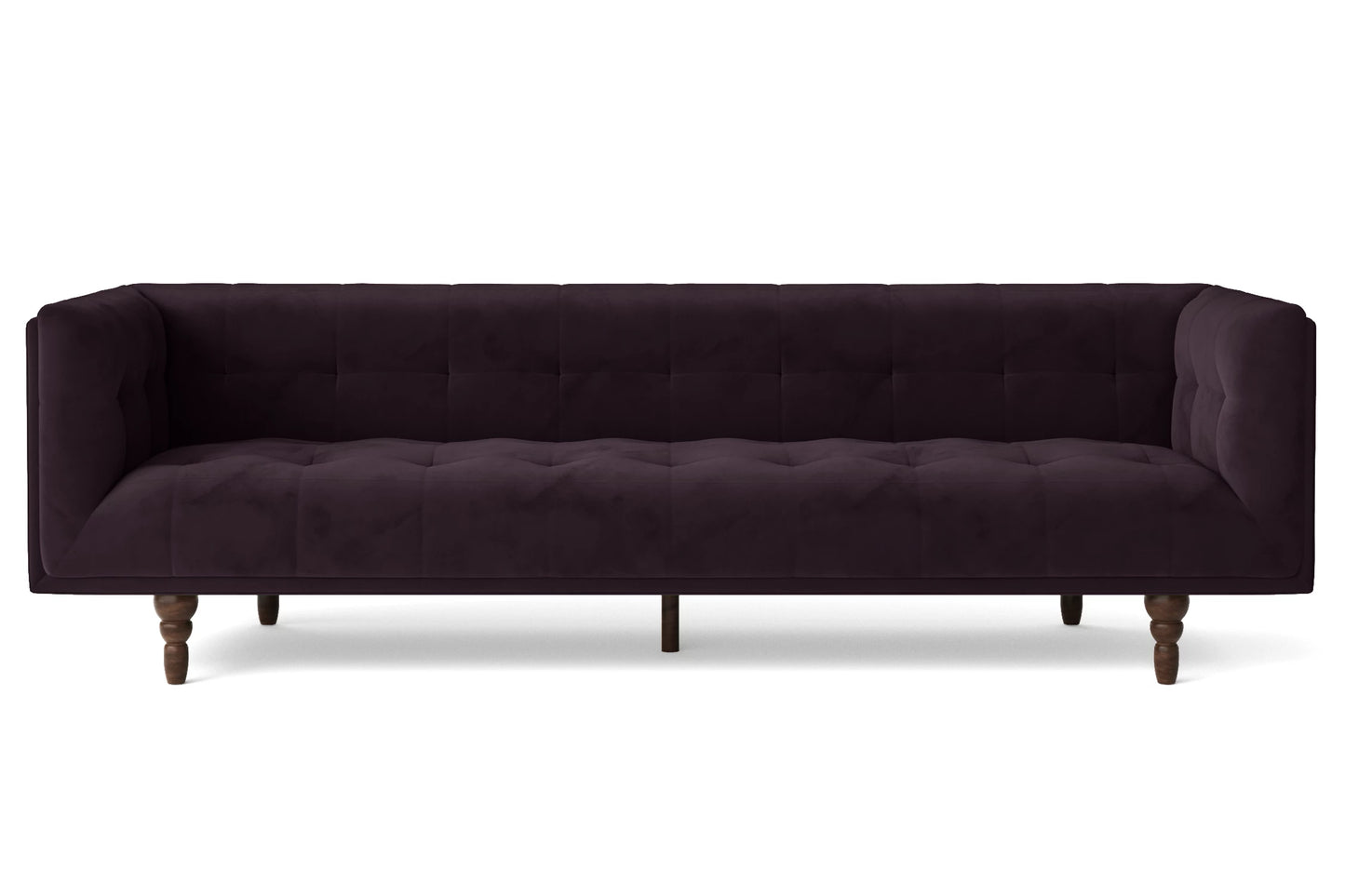 Nahant 4 Seater Sofa Purple Velvet