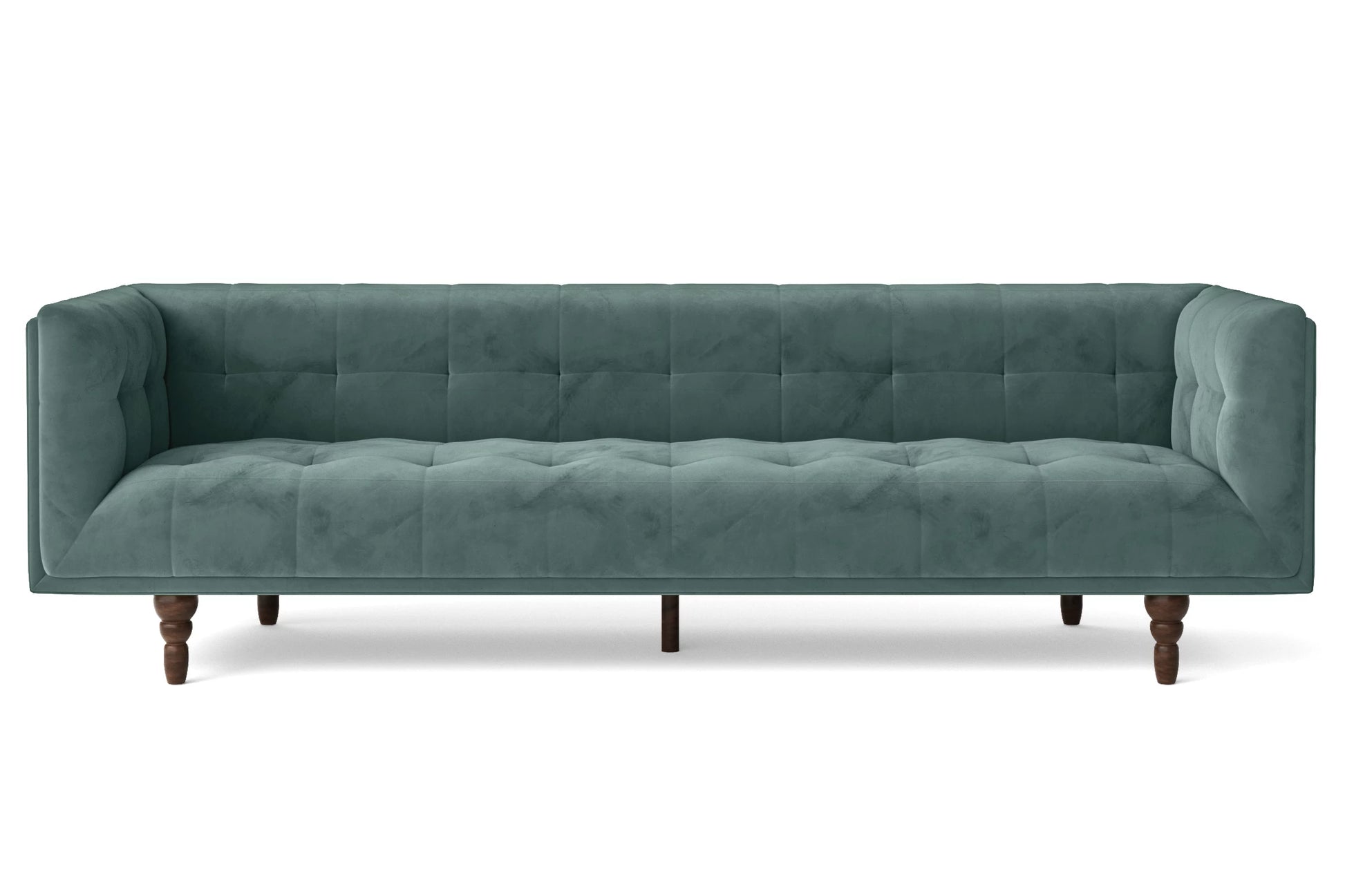 Nahant 4 Seater Sofa Teal Velvet