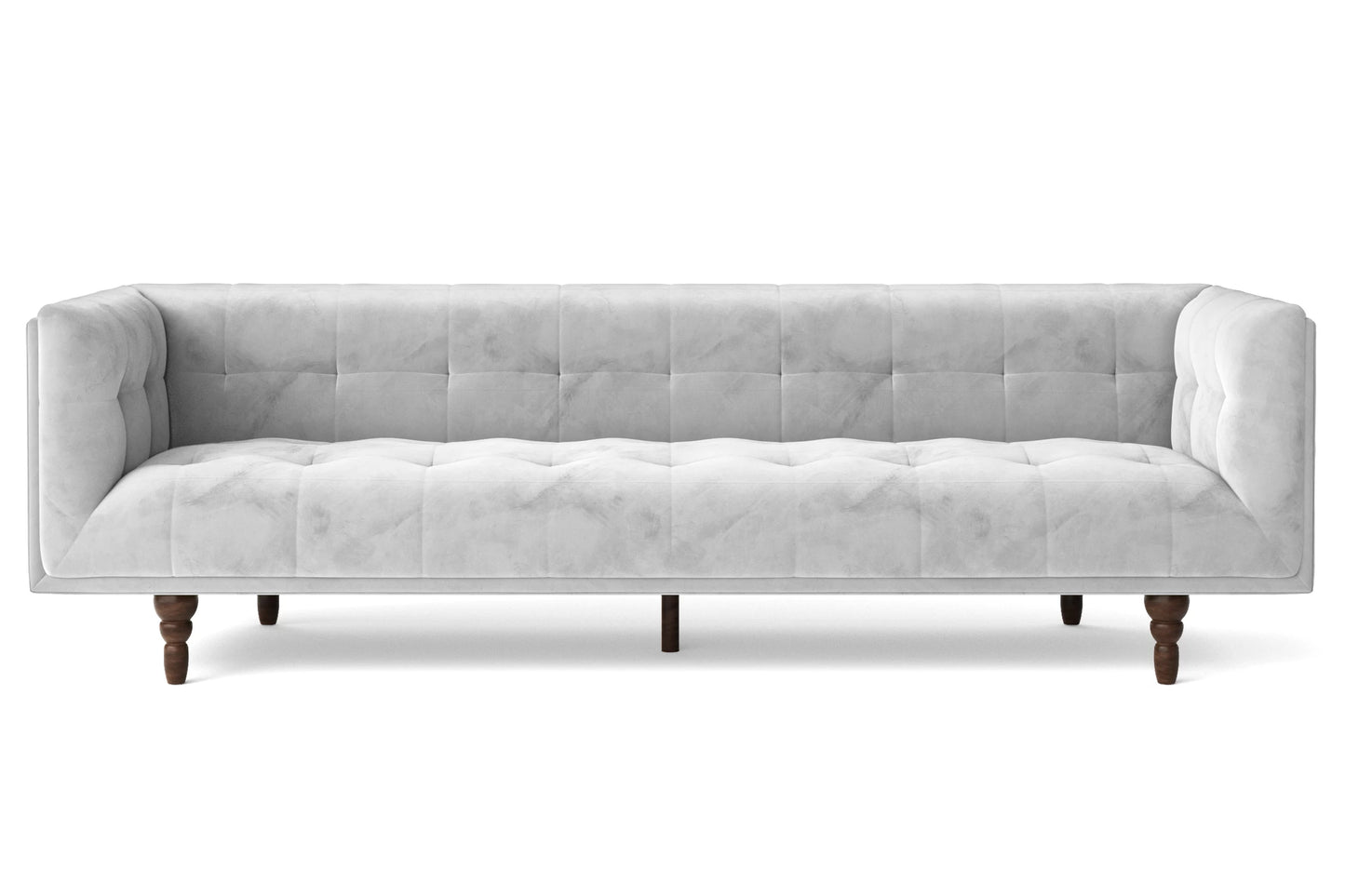 Nahant 4 Seater Sofa White Velvet