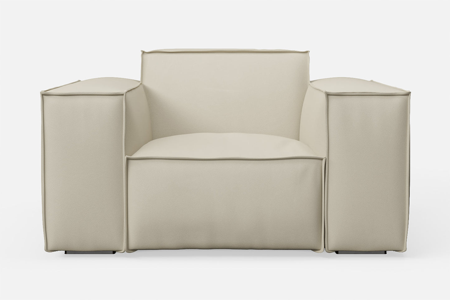 Naples Armchair Cream Leather