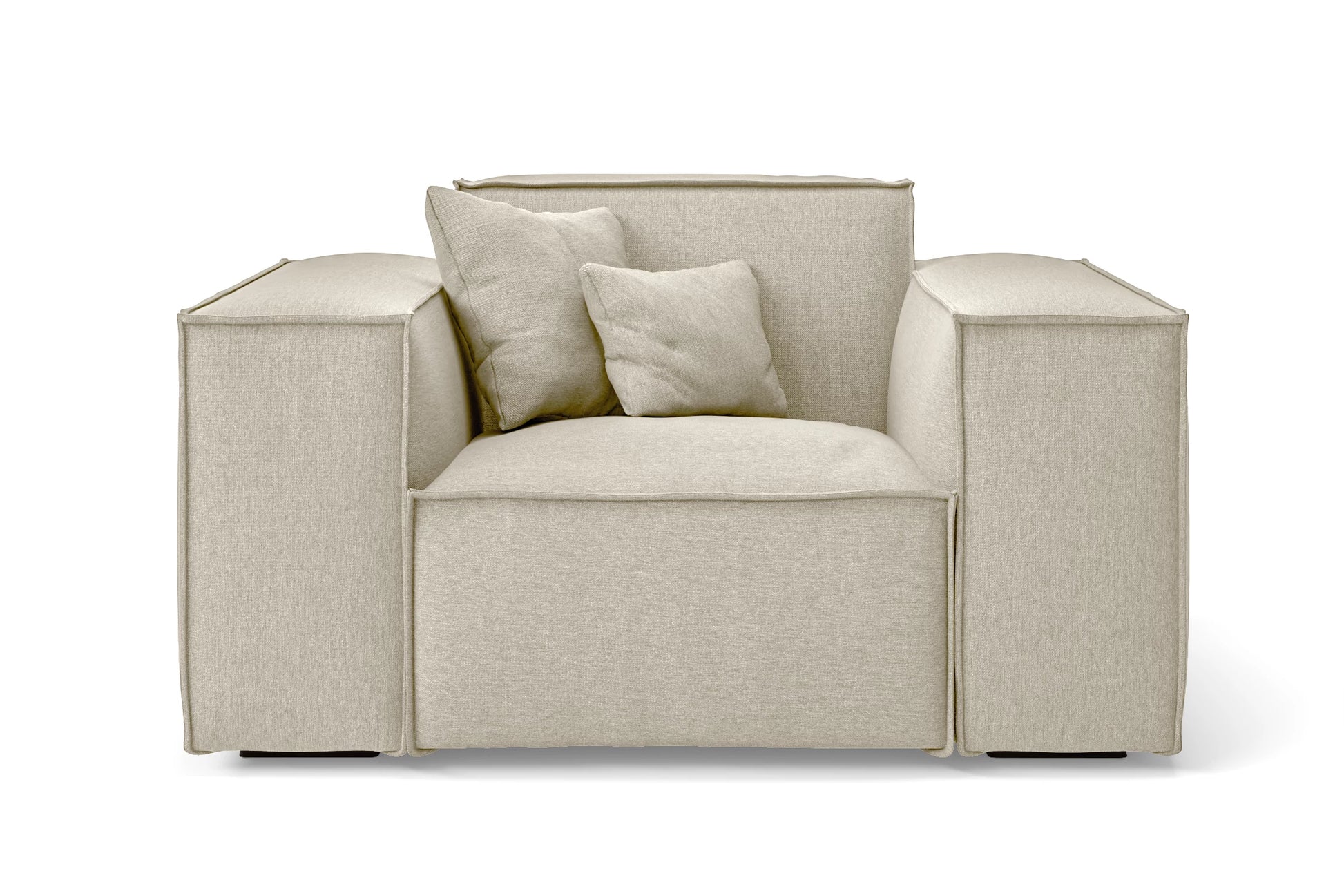 Naples Armchair Cream Linen Fabric