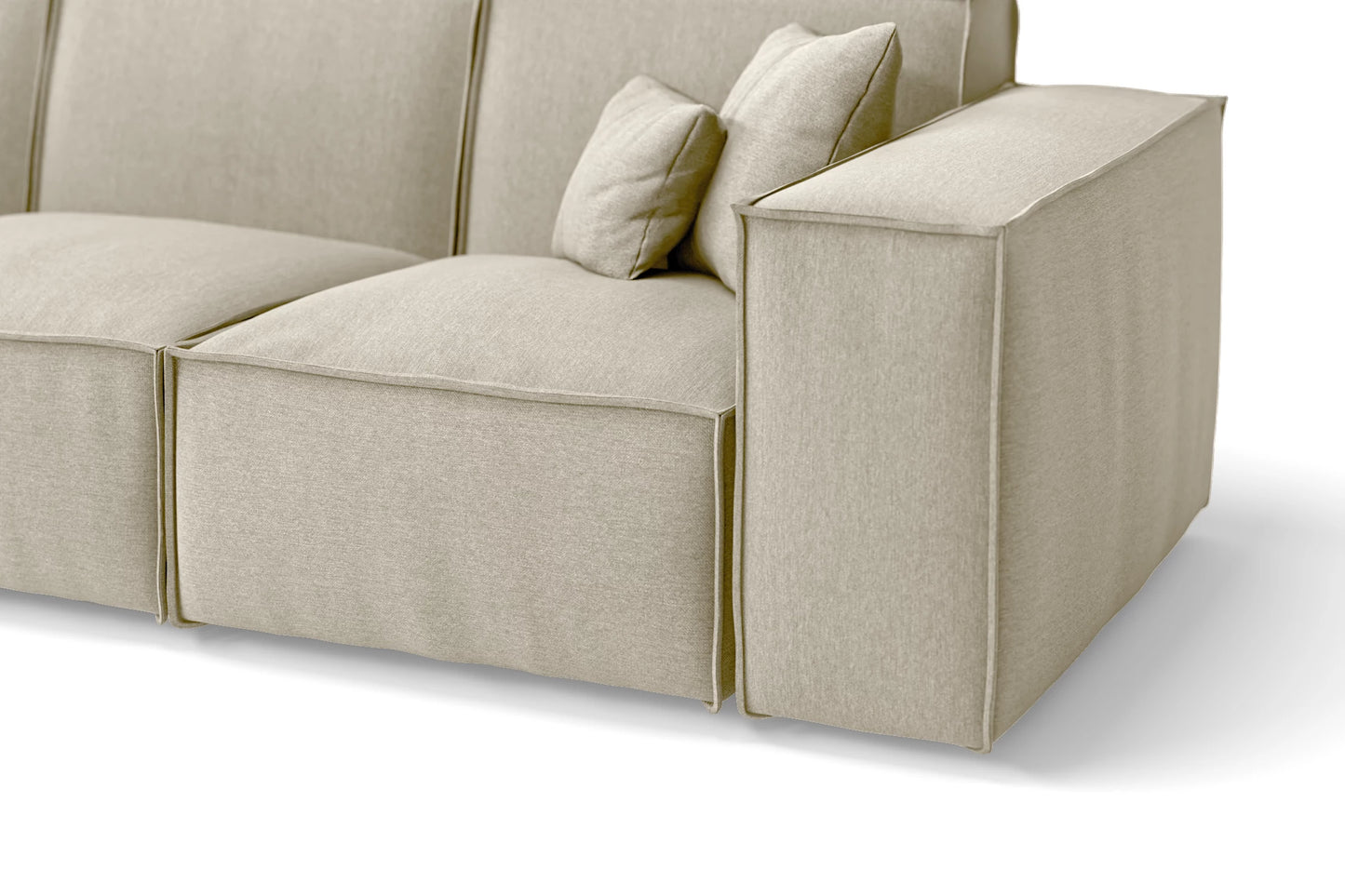 Naples Armchair Cream Linen Fabric