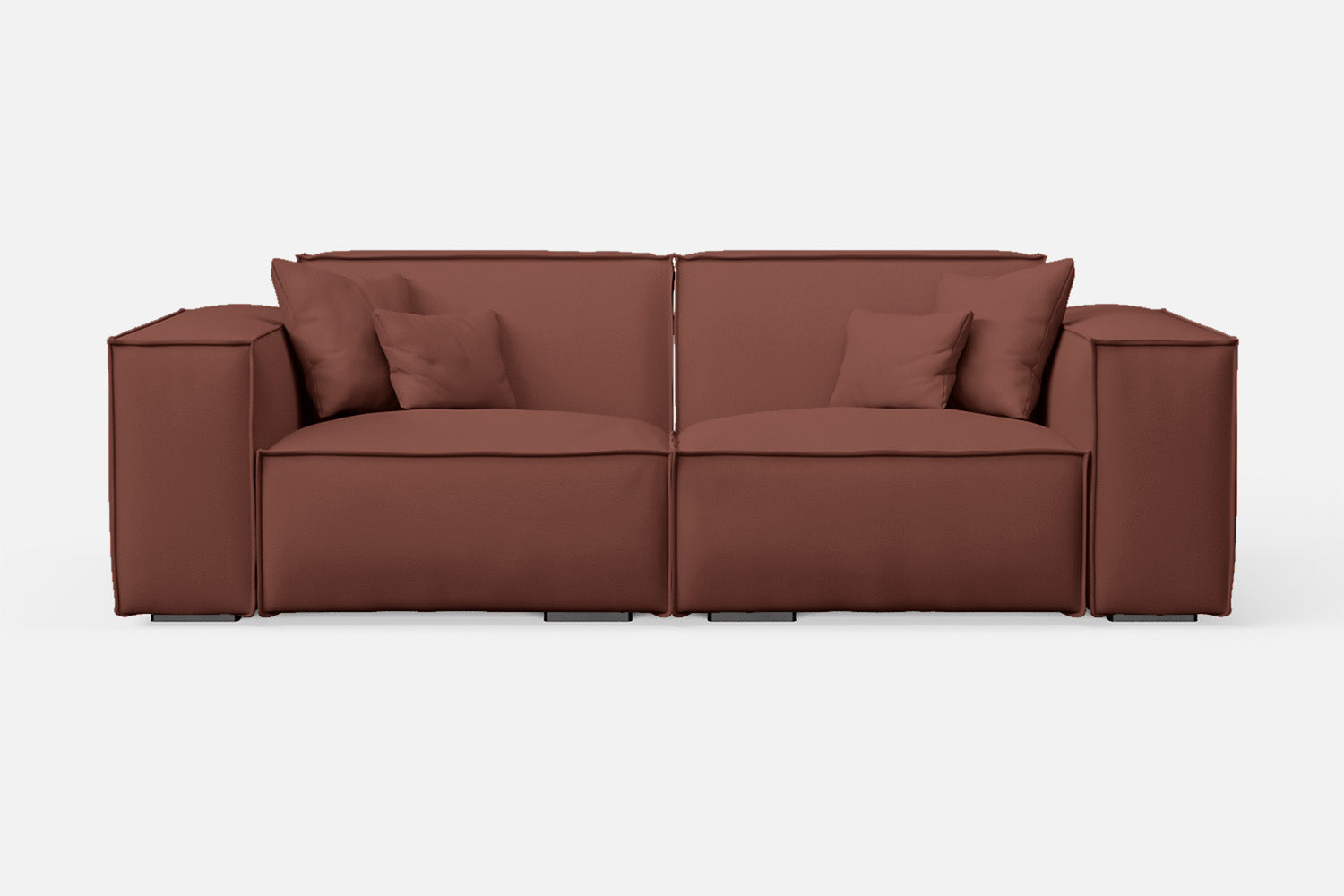 Naples 2 Seater Sofa Mauve Leather