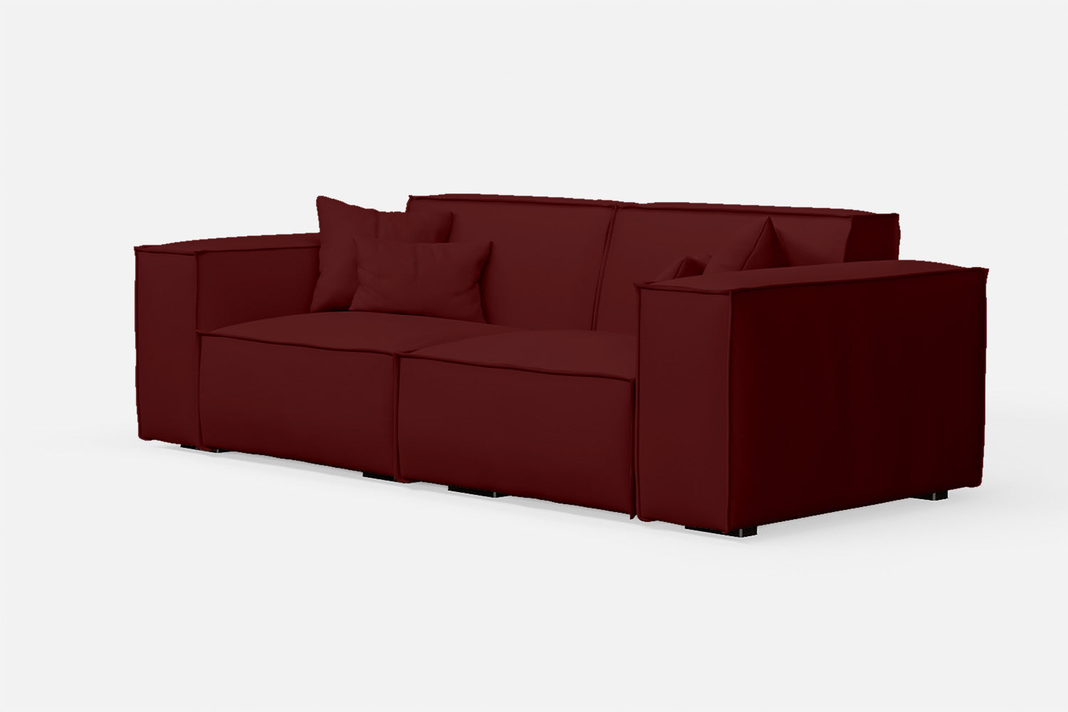 Naples 2 Seater Sofa Red Leather