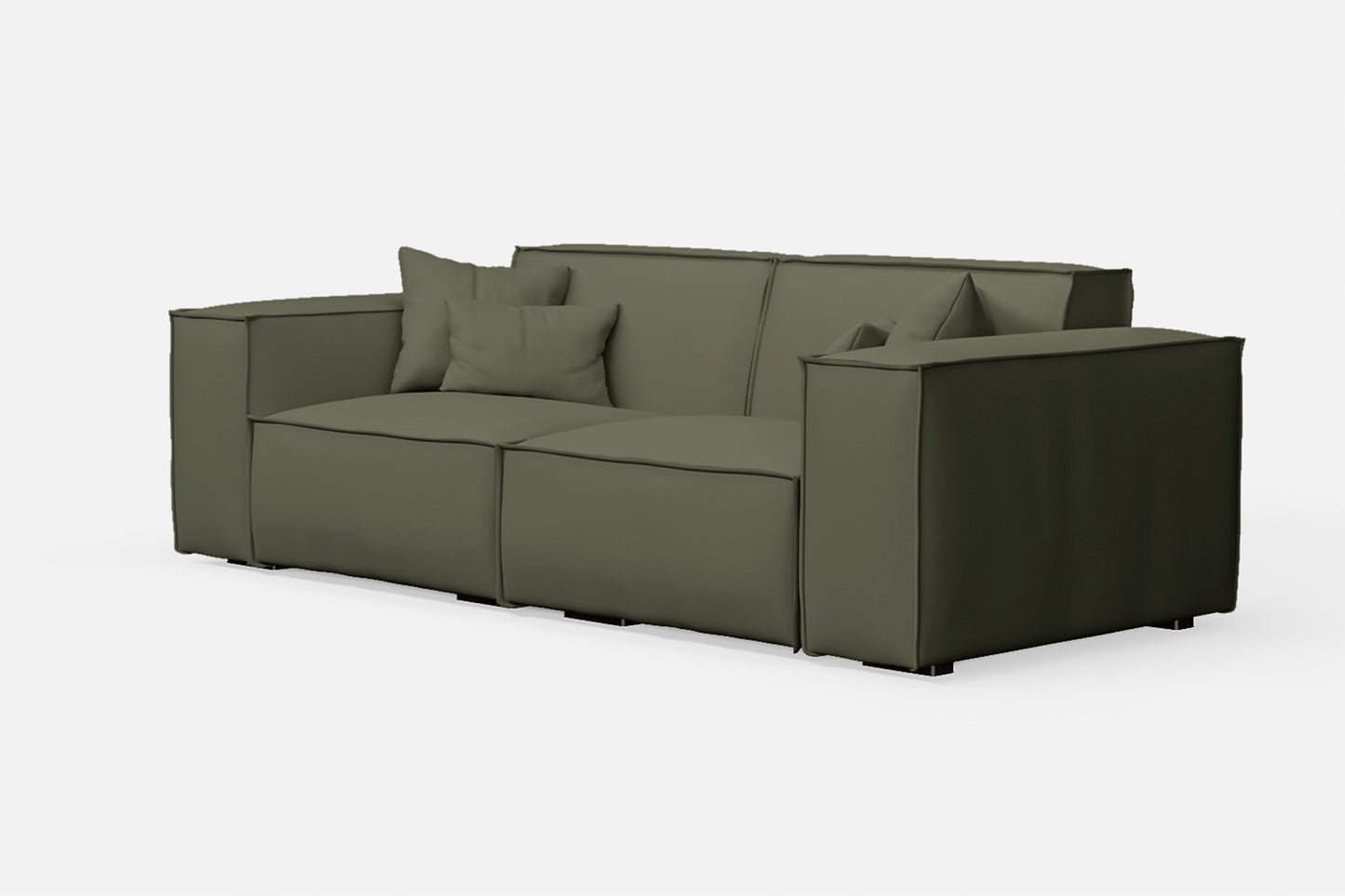 Naples 2 Seater Sofa Sage Leather