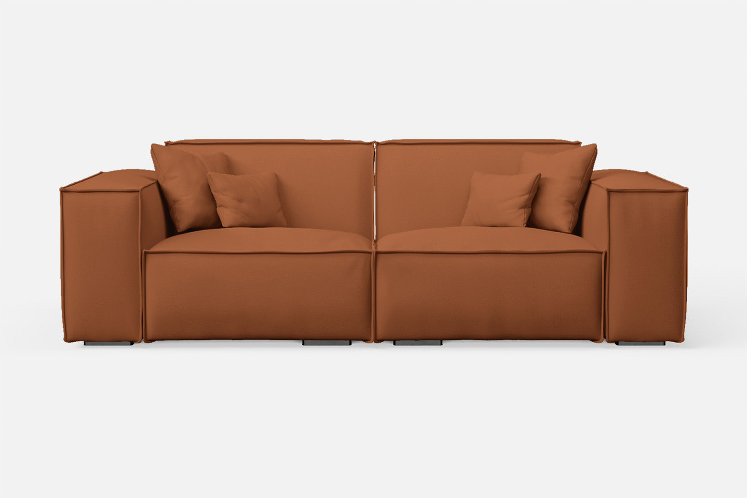 Naples 2 Seater Sofa Tan Brown Leather