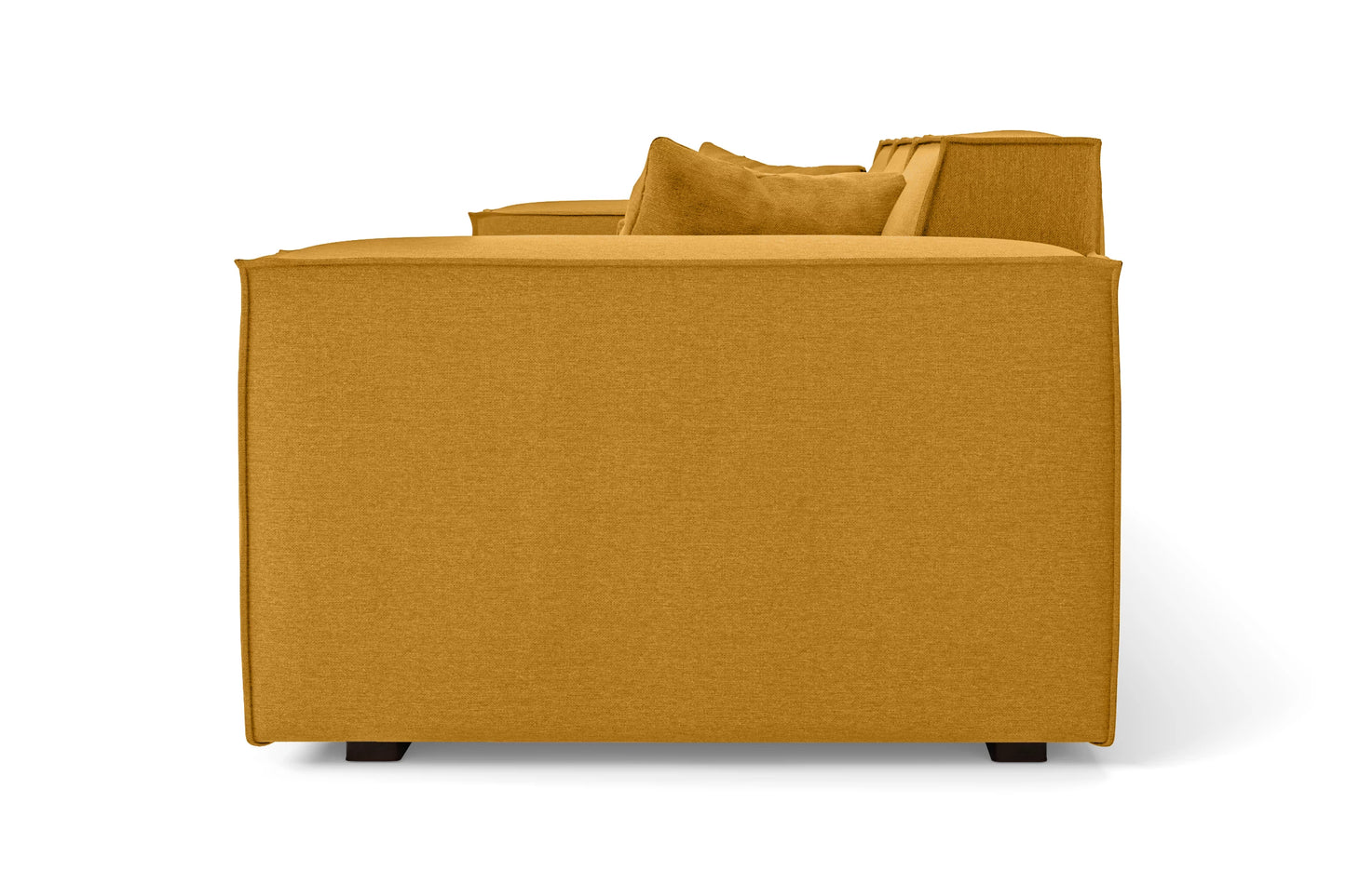 Naples 2 Seater Sofa Yellow Linen Fabric