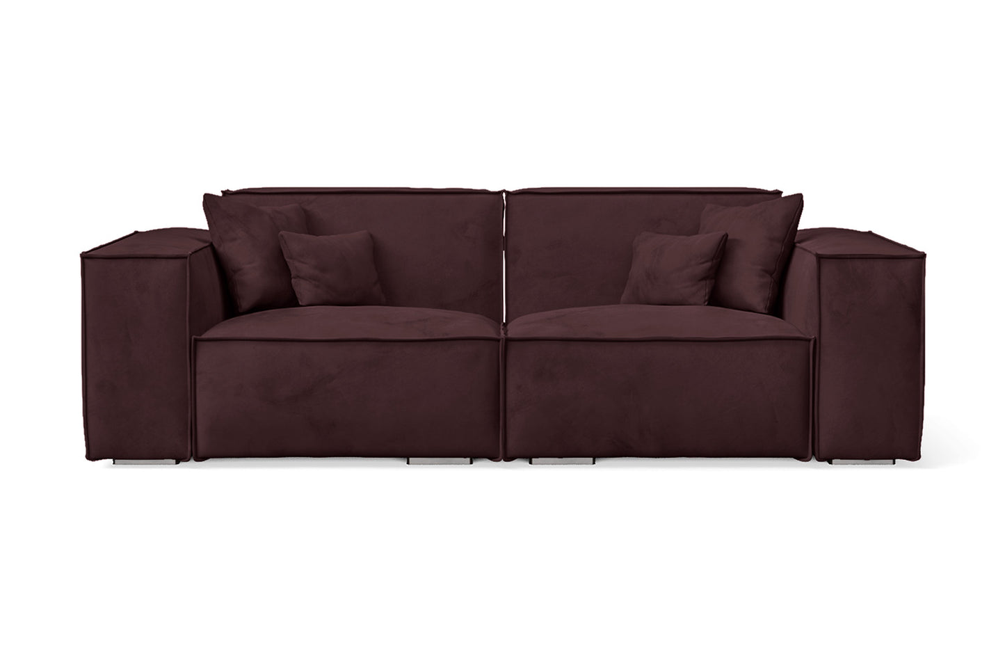 Naples 2 Seater Sofa Grape Velvet