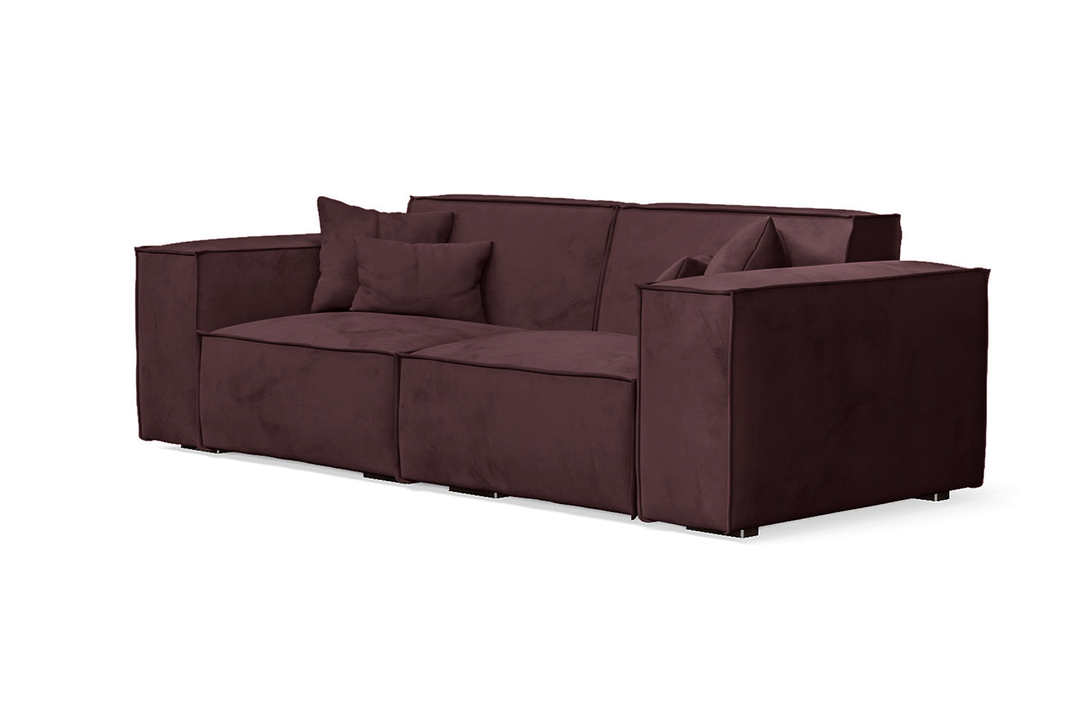 Naples 2 Seater Sofa Grape Velvet