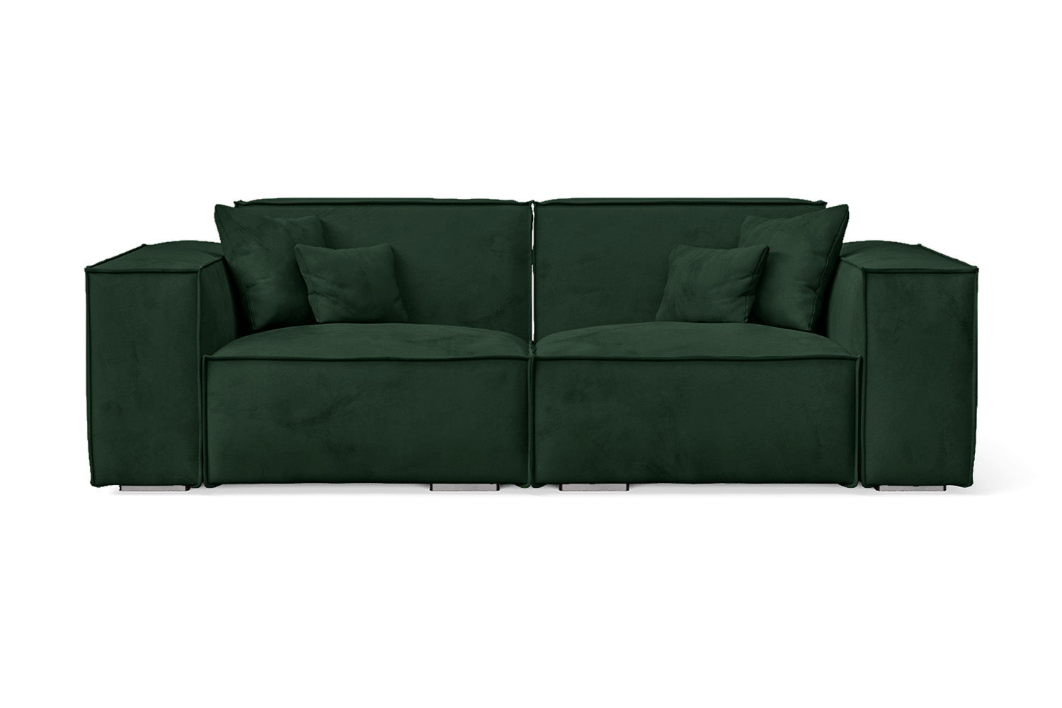 Naples 2 Seater Sofa Green Velvet