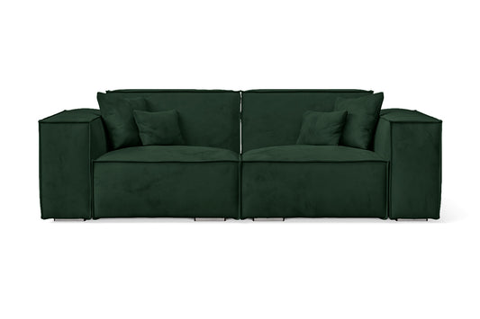 Naples 2 Seater Sofa Green Velvet