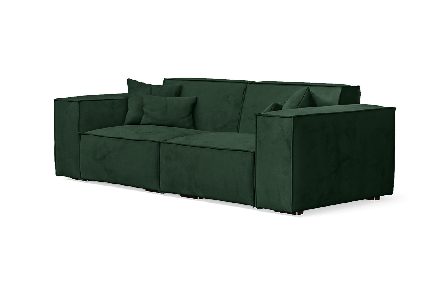 Naples 2 Seater Sofa Green Velvet