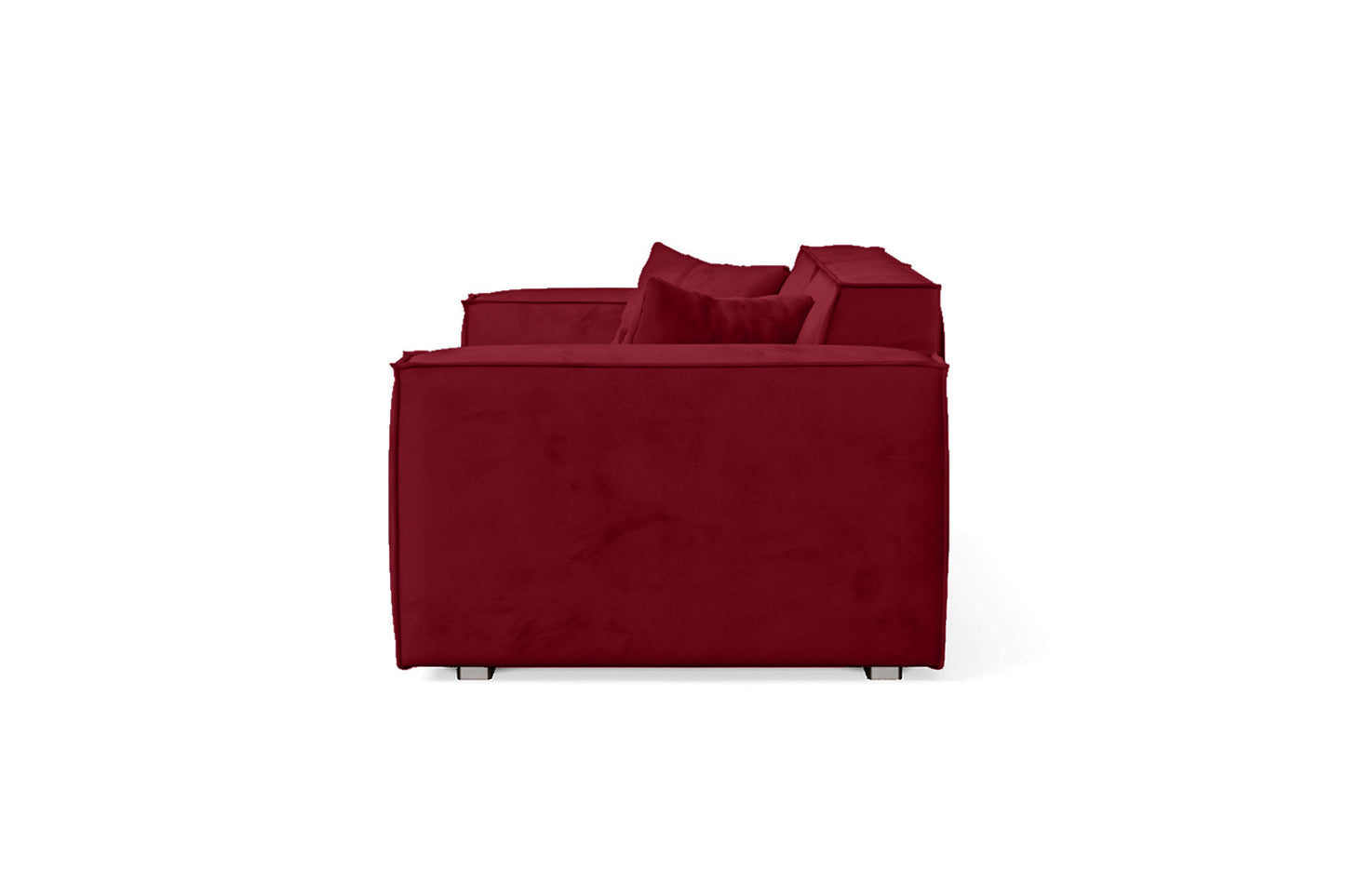 Naples 2 Seater Sofa Red Velvet