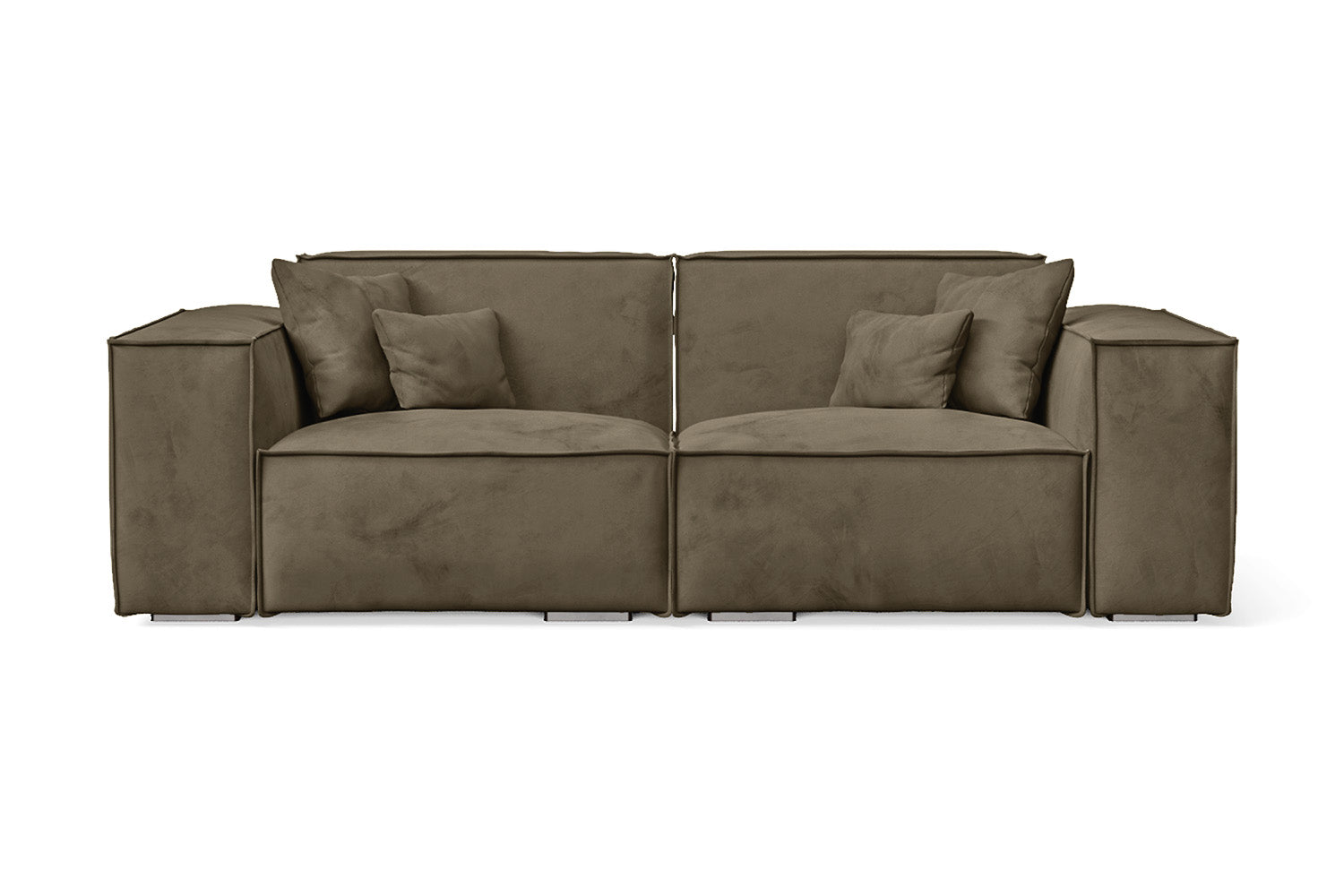 Naples 2 Seater Sofa Sand Velvet