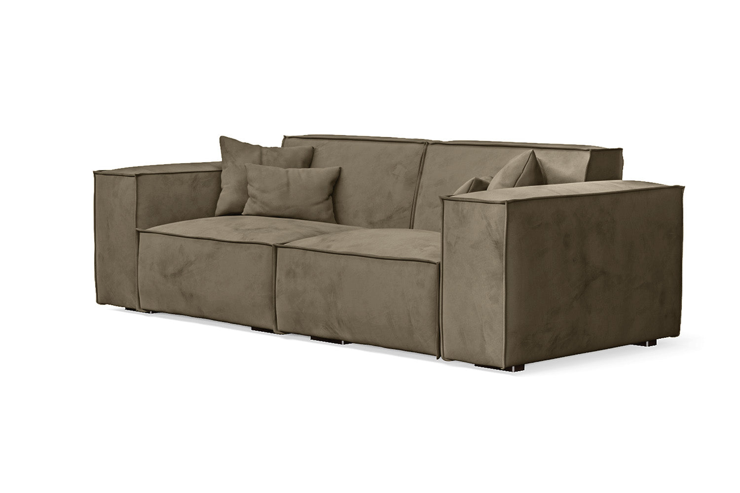 Naples 2 Seater Sofa Sand Velvet