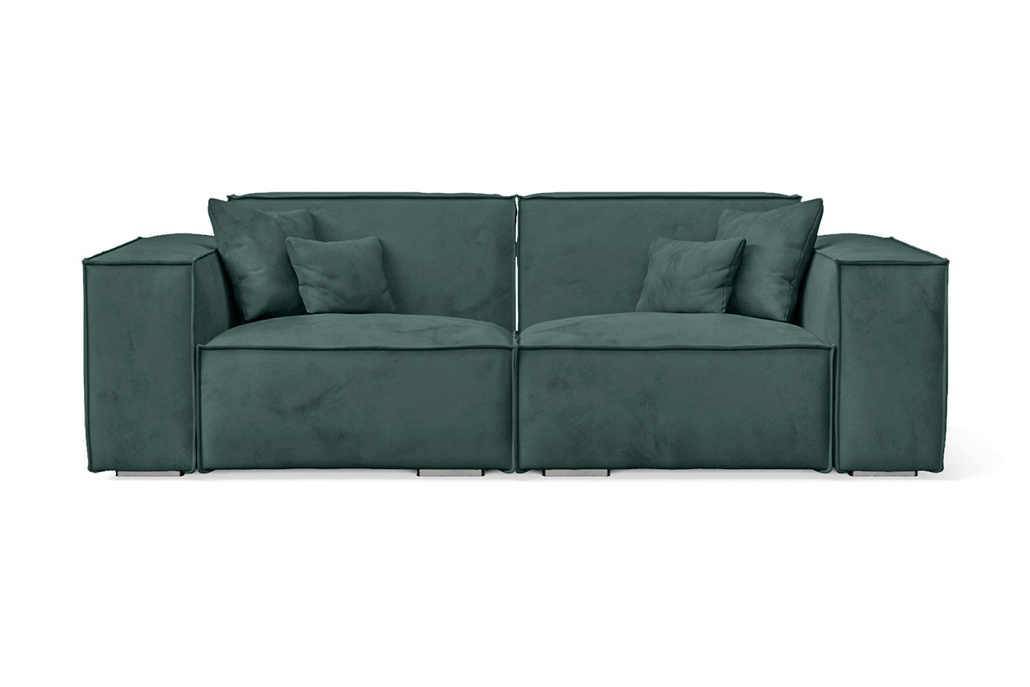 Naples 2 Seater Sofa Teal Velvet