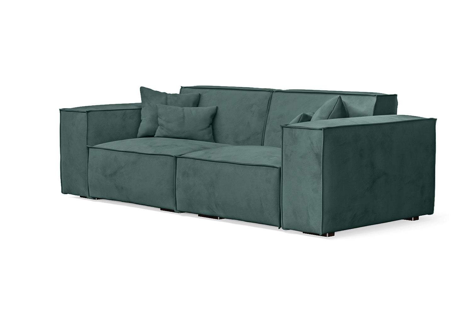 Naples 2 Seater Sofa Teal Velvet