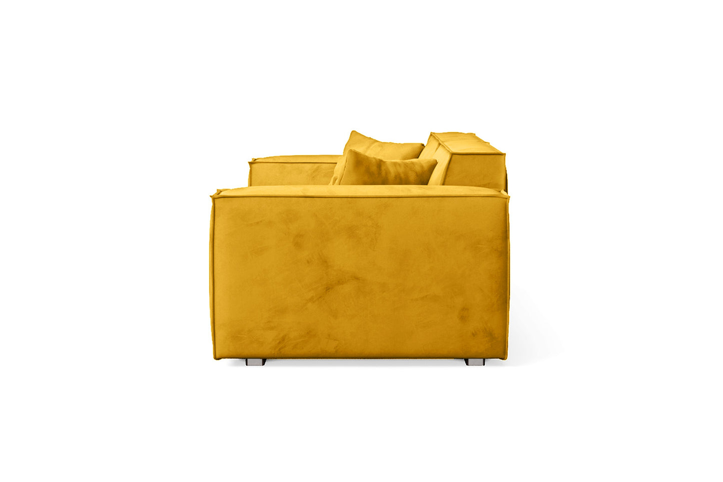 Naples 2 Seater Sofa Yellow Velvet