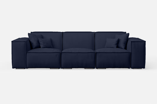 Naples 3 Seater Sofa Spruce Leather