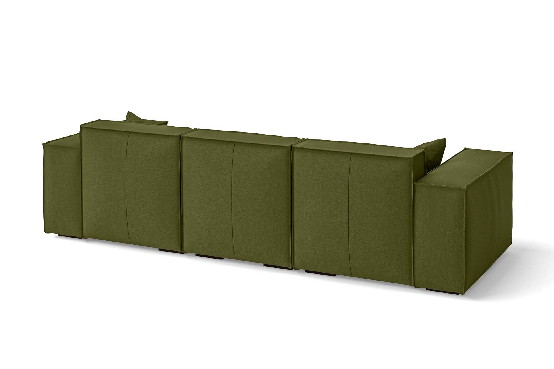 Naples 3 Seater Sofa Olive Linen Fabric