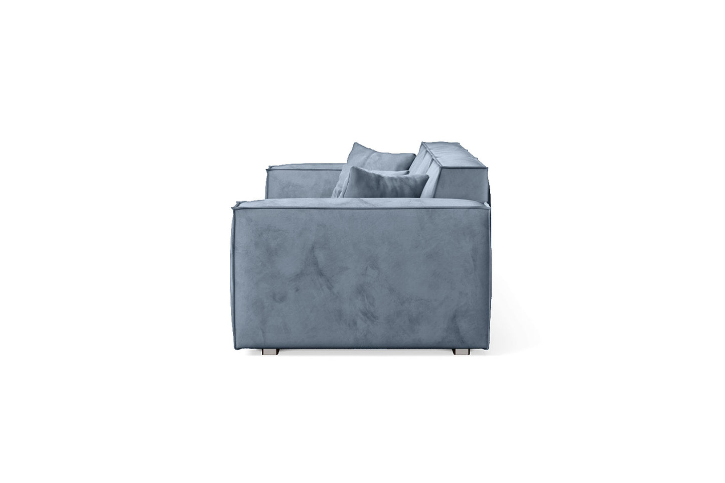 Naples 3 Seater Sofa Baby Blue Velvet