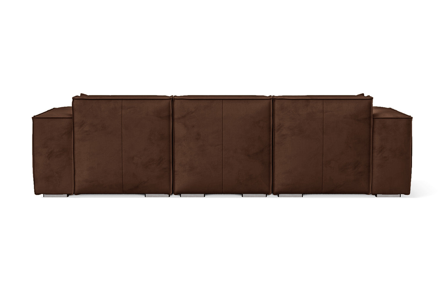 Naples 3 Seater Sofa Coffee Brown Velvet