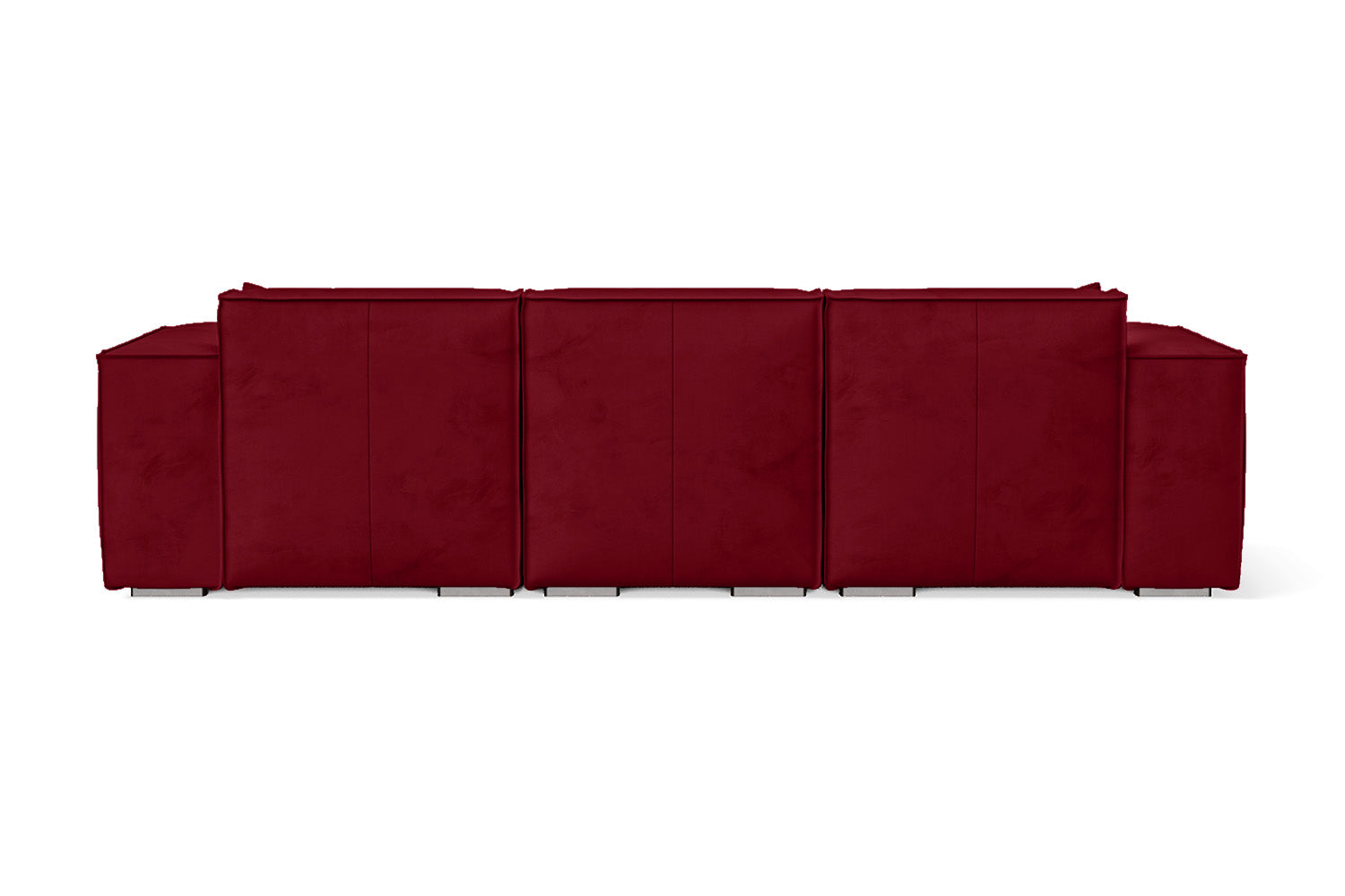 Naples 3 Seater Sofa Red Velvet