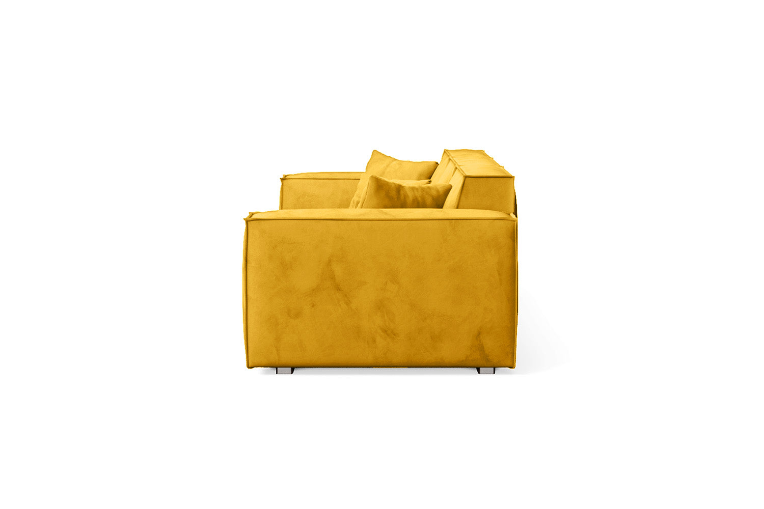 Naples 3 Seater Sofa Yellow Velvet