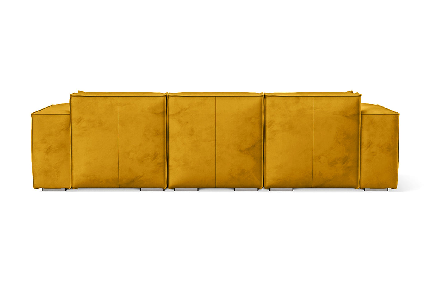 Naples 3 Seater Sofa Yellow Velvet