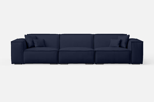 Naples 4 Seater Sofa Spruce Leather