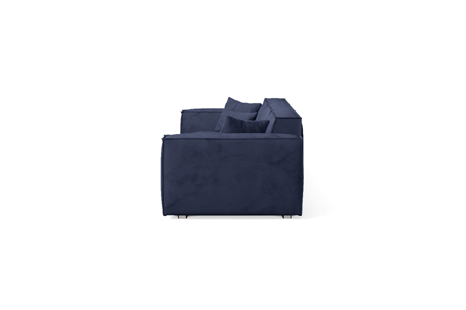 Naples 4 Seater Sofa Dark Blue Velvet